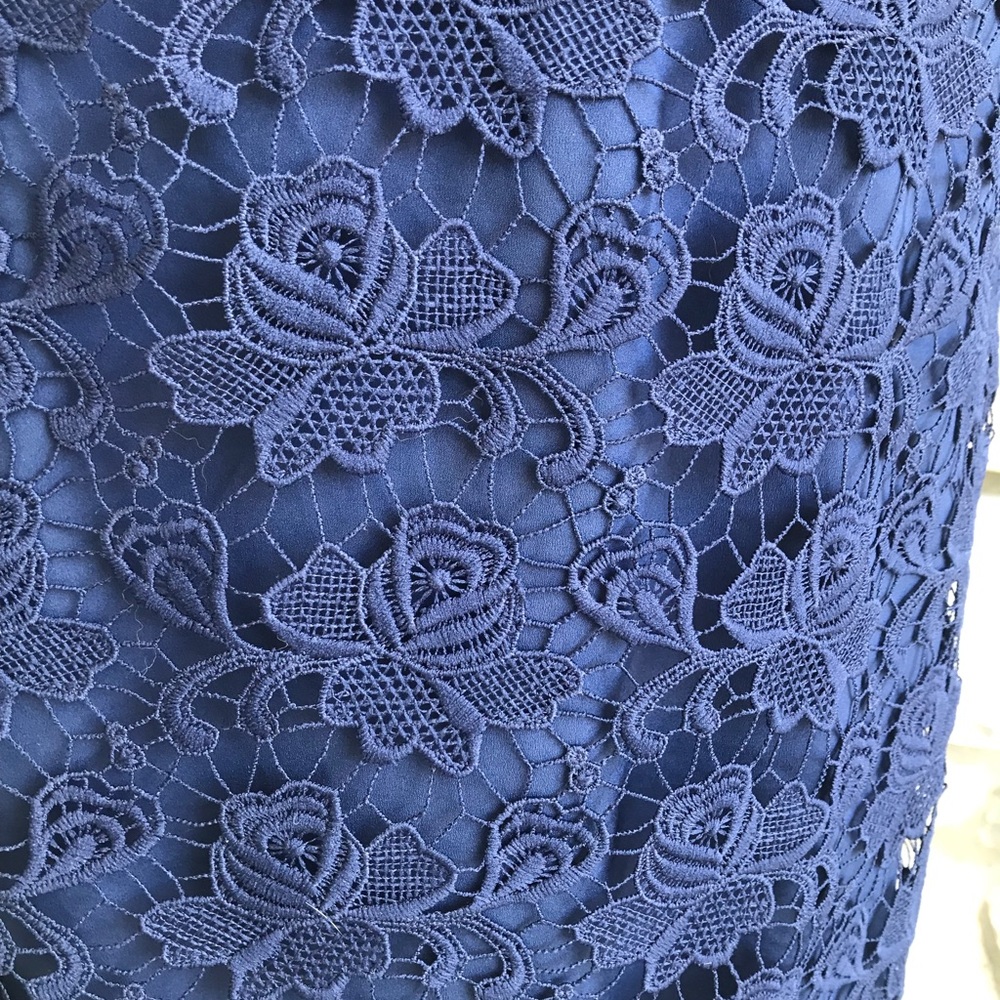 Banana Republic Factory Navy Floral Skirt